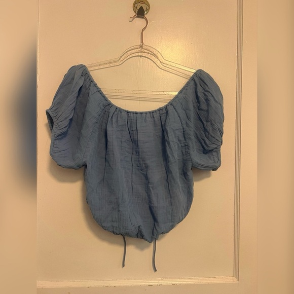 Anthropologie Sundry Puff
Sleeve Blouson Top Size M $148 - Picture 3 of 5